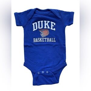 Duke Blue Devils Basketball Size 12 Months Blue Short Sleeve Onesie Bodysuit